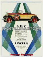 1928 Lincoln Sport Roadster Advert - Retro Car Ad - The Nostalgia Store